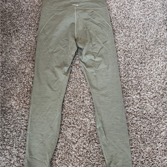 ❌SOLD NWT Allbirds sage green athletic Natural Legging hazy pine M wool blend - Picture 3 of 6